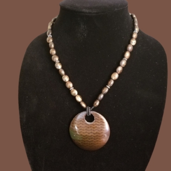 COOKIE LEE BRONZE COLORED NECKLACE - Picture 1 of 1